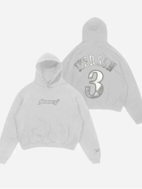 Post Malone x Reebok "White Iverson" Anniversary Hoodie